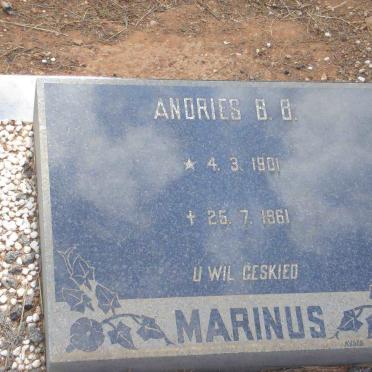 MARINUS Andries B.B. 1901-1961