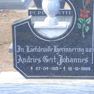 MERWE Andries Gert Johannes, van der 1915-1989