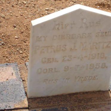 MARITZ Petrus J. 1918-1958