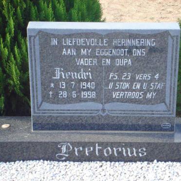 PRETORIUS Hendri 1940-1998