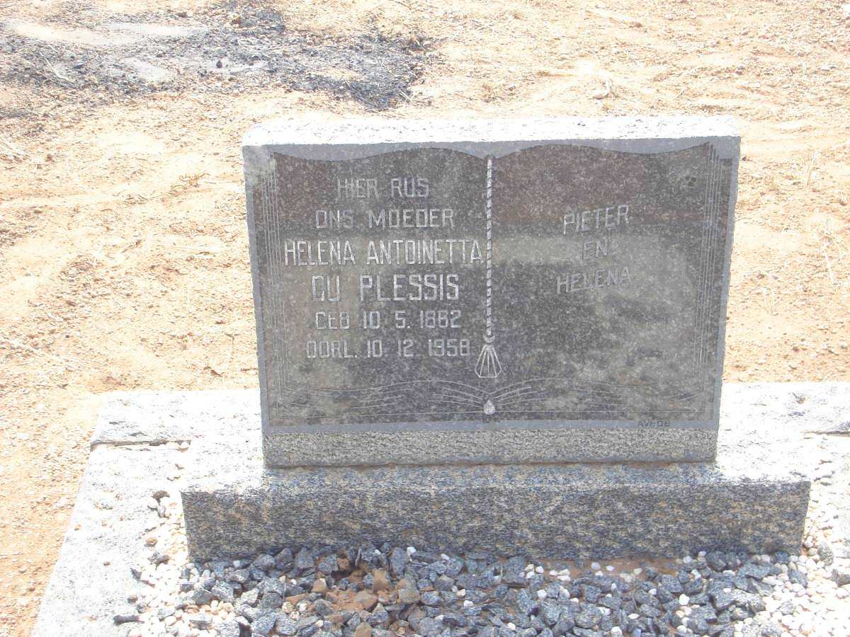 PLESSIS Helena Antoinetta, du 1862-1958