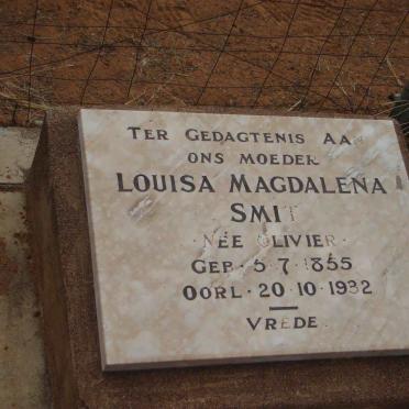 SMIT Louisa Magdalena nee OLIVIER 1855-1932
