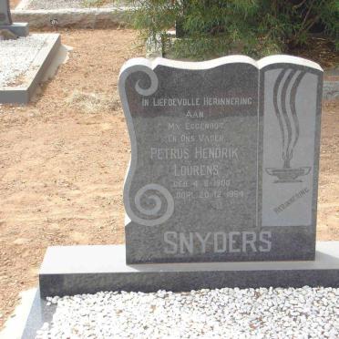 SNYDERS Petrus Hendrik Lourens 1900-1964