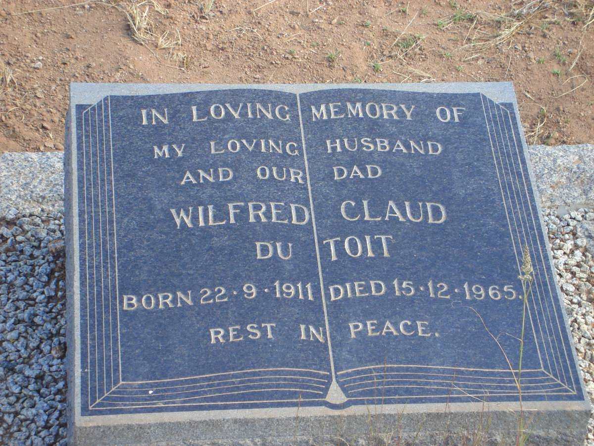 TOIT Wilfred Claud, du 1911-1965