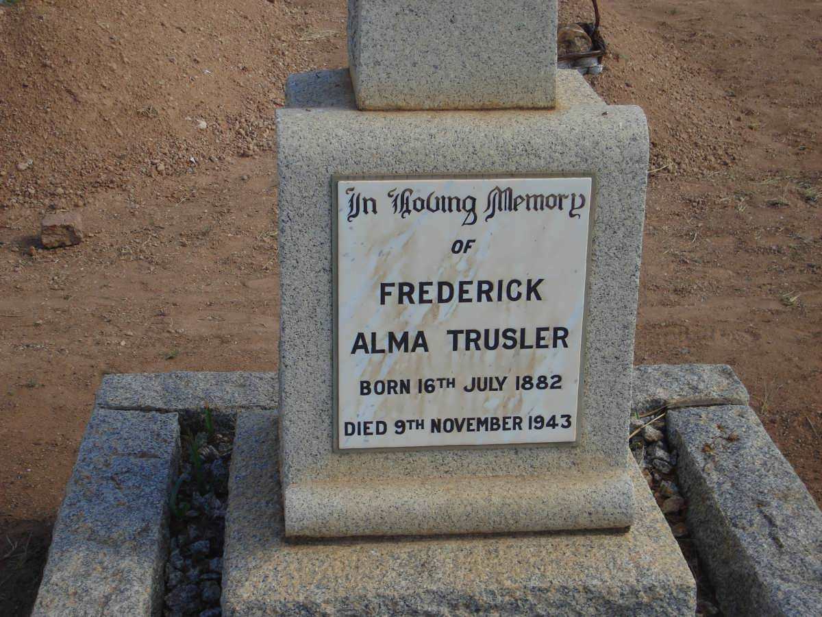 TRUSLER Frederick Alma 1882-1943