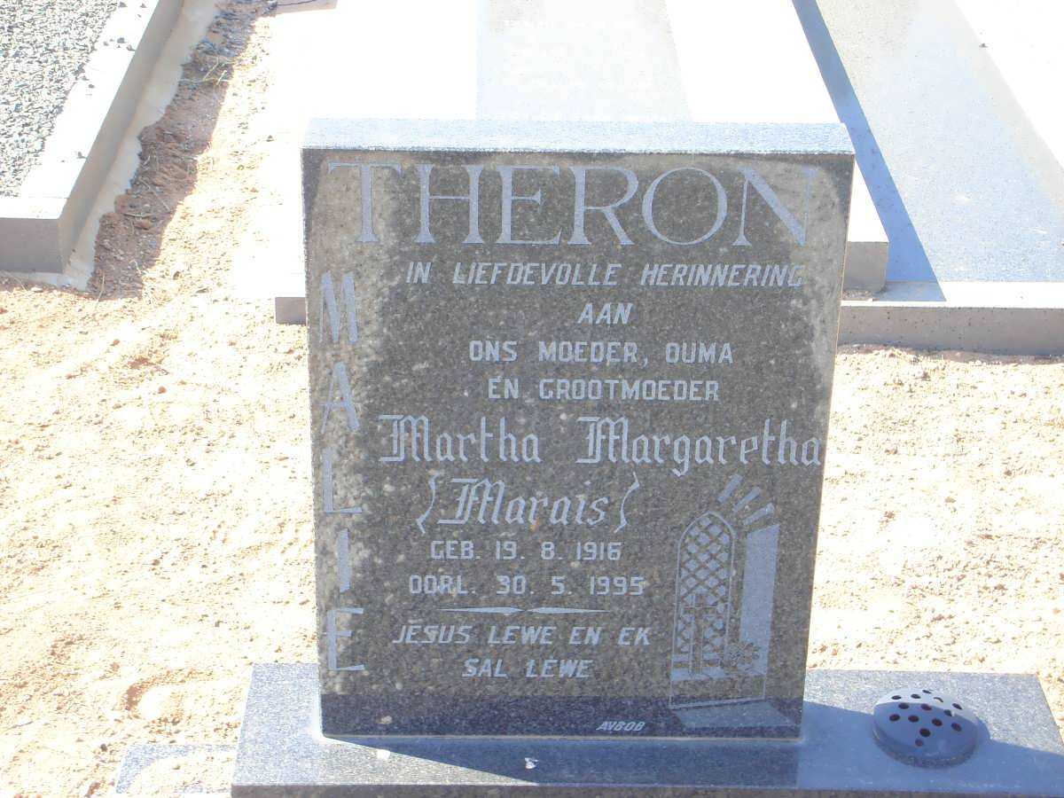 THERON Martha Margaretha nee MARAIS 1916-1995