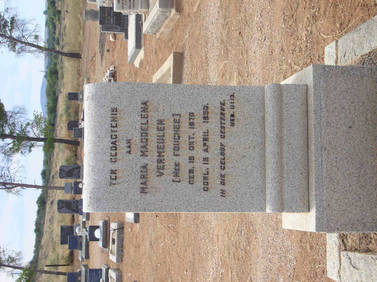 VERMEULEN Maria Magdalena nee FOUCHEE 1870-1950