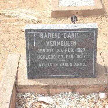 VERMEULEN Barend Daniel 1927-1927