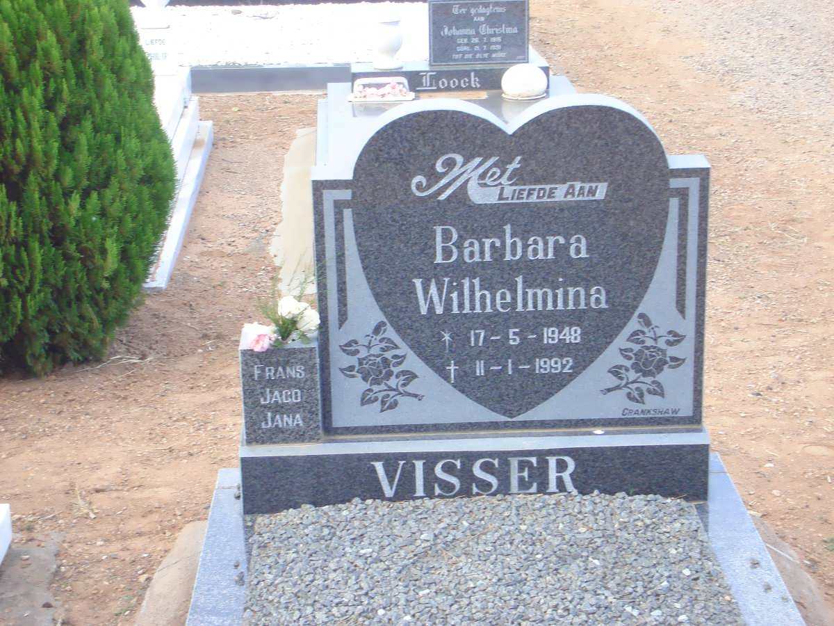 VISSER Barbara Wilhelmina 1948-1992