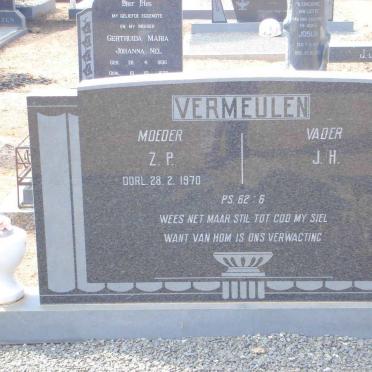 VERMEULEN J.H. &amp; Z.P. -1970