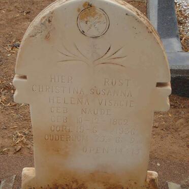 VISAGIE Christina Susanna Helena nee NAUDE 1862-1936