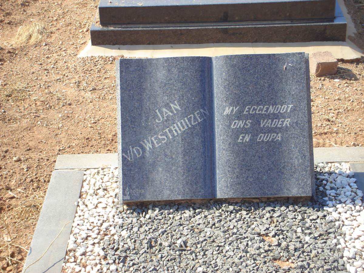 WESTHUIZEN Jan, van der