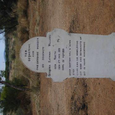 WILLERS Hermina Katrina nee NOETH 1896-1929