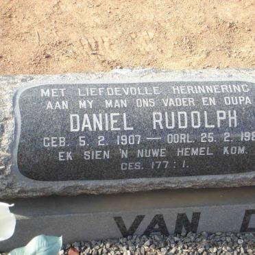 WESTHUIZEN Daniel Rudolph, van der 1907-1983