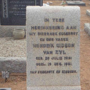 ZYL Hendrik Gideon, van 1891-1951