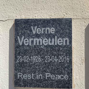 VERMEULEN Verne 1928-2016