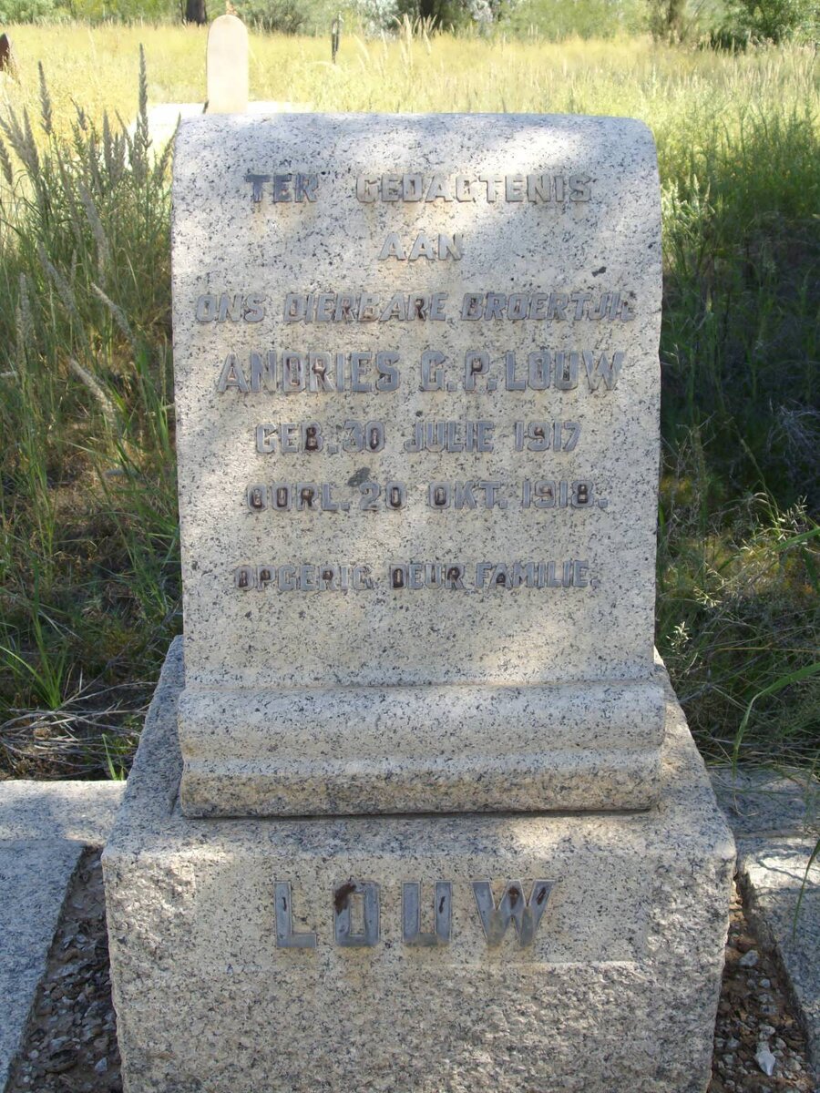 LOUW Andries G.P.  1917-1918