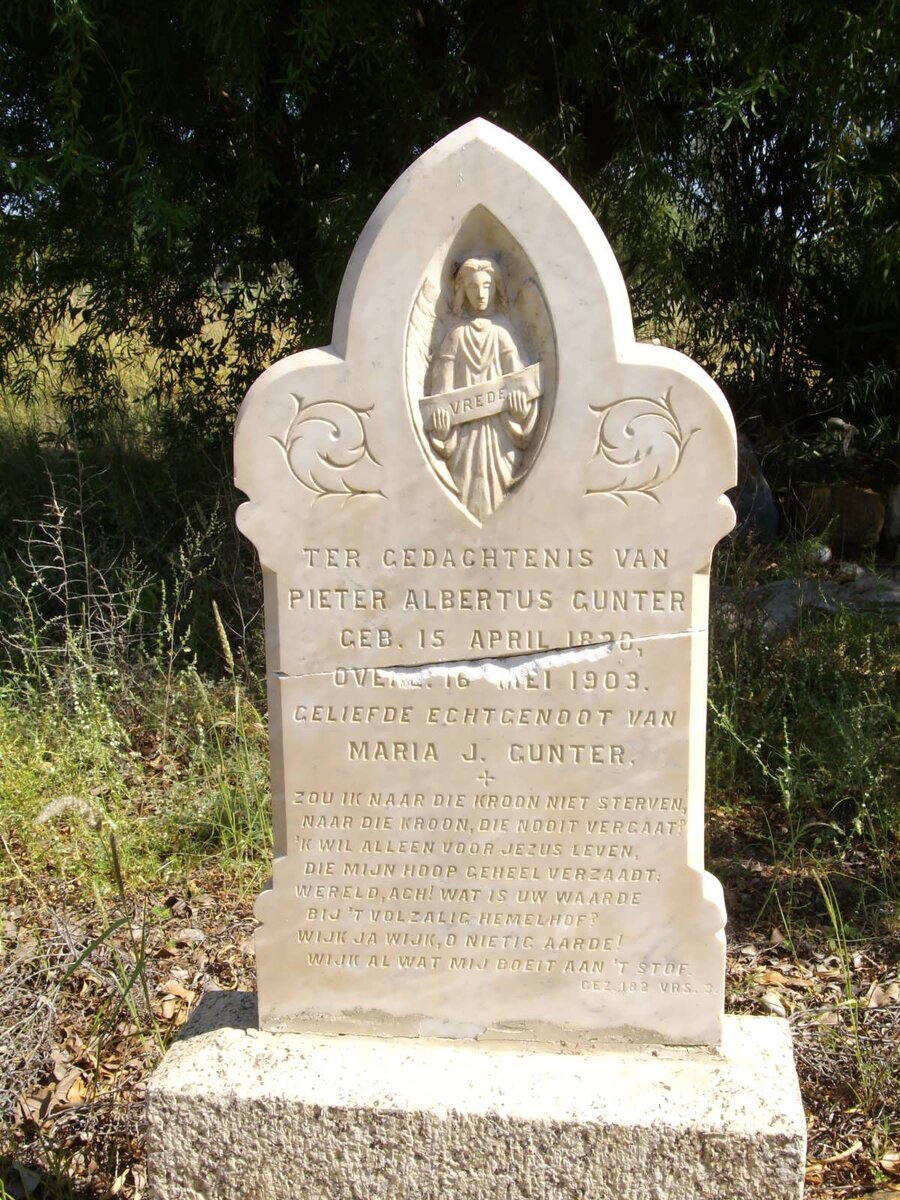 GUNTER Pieter Albertus 1870-1903
