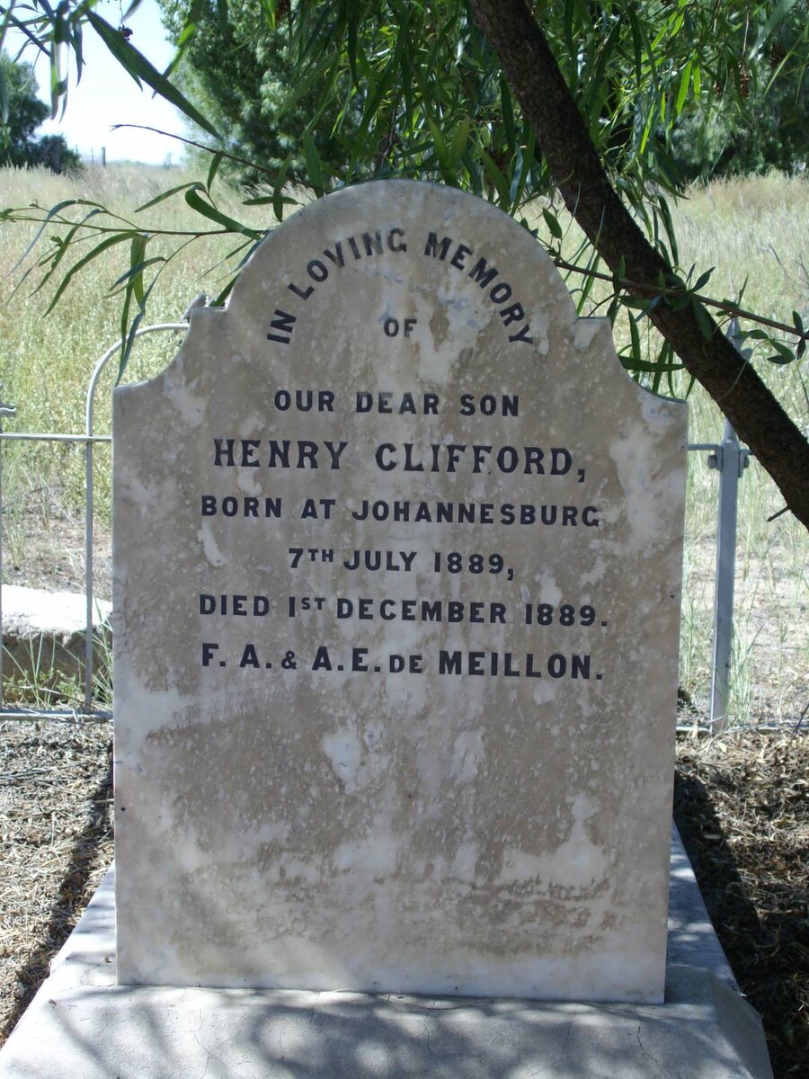 MEILLON Henry Clifford, de 1889-1889