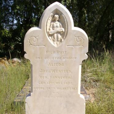 WESSELS Alieda J.A.C. nee HANNEKOM 1872-1913