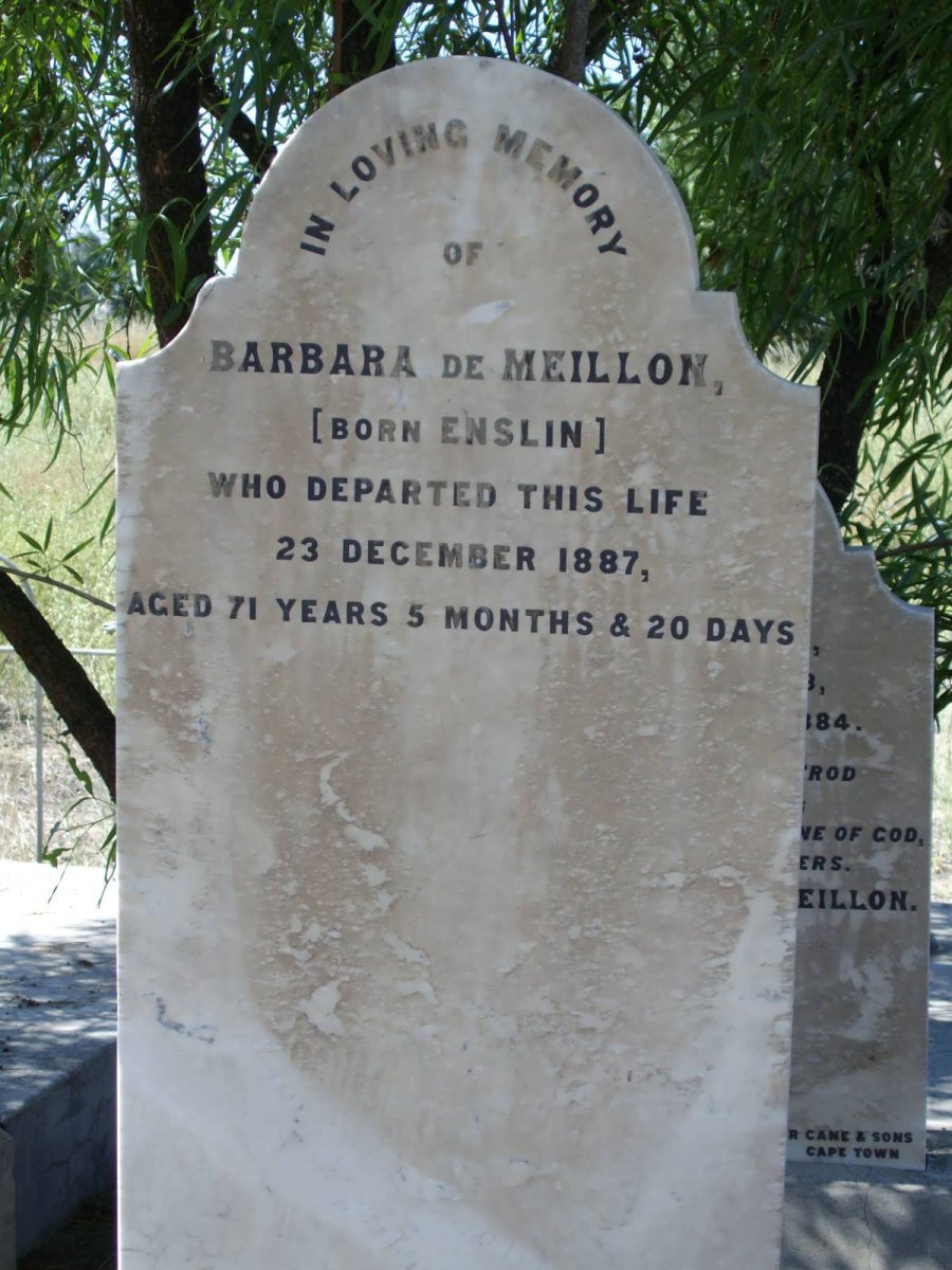 MEILLON Barbara, de nee ENSLIN  -1887