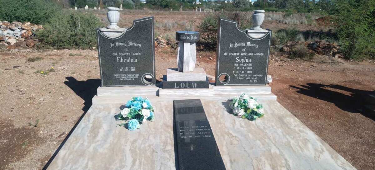 LOUW Ebrahim 1954-2023 & Sophia nee WILLEMSE 1857-1990 _1