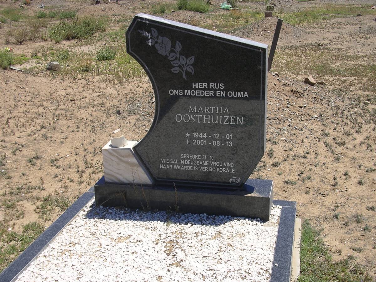 OOSTHUIZEN Martha 1944-2001