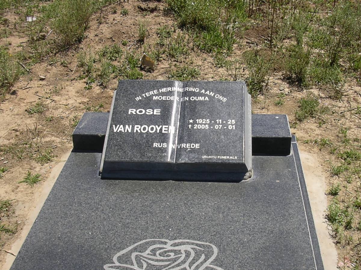 ROOYEN Rose, van 1925-2005