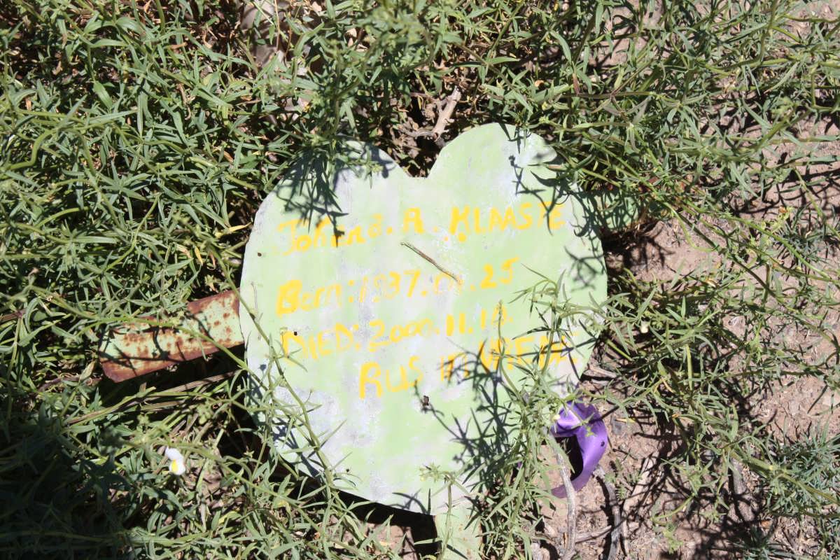 KLAASTE Joh?? A. 1937-2000