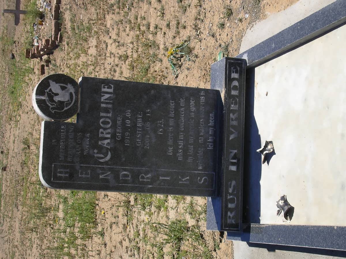 HENDRIKS Caroline 1919-2004