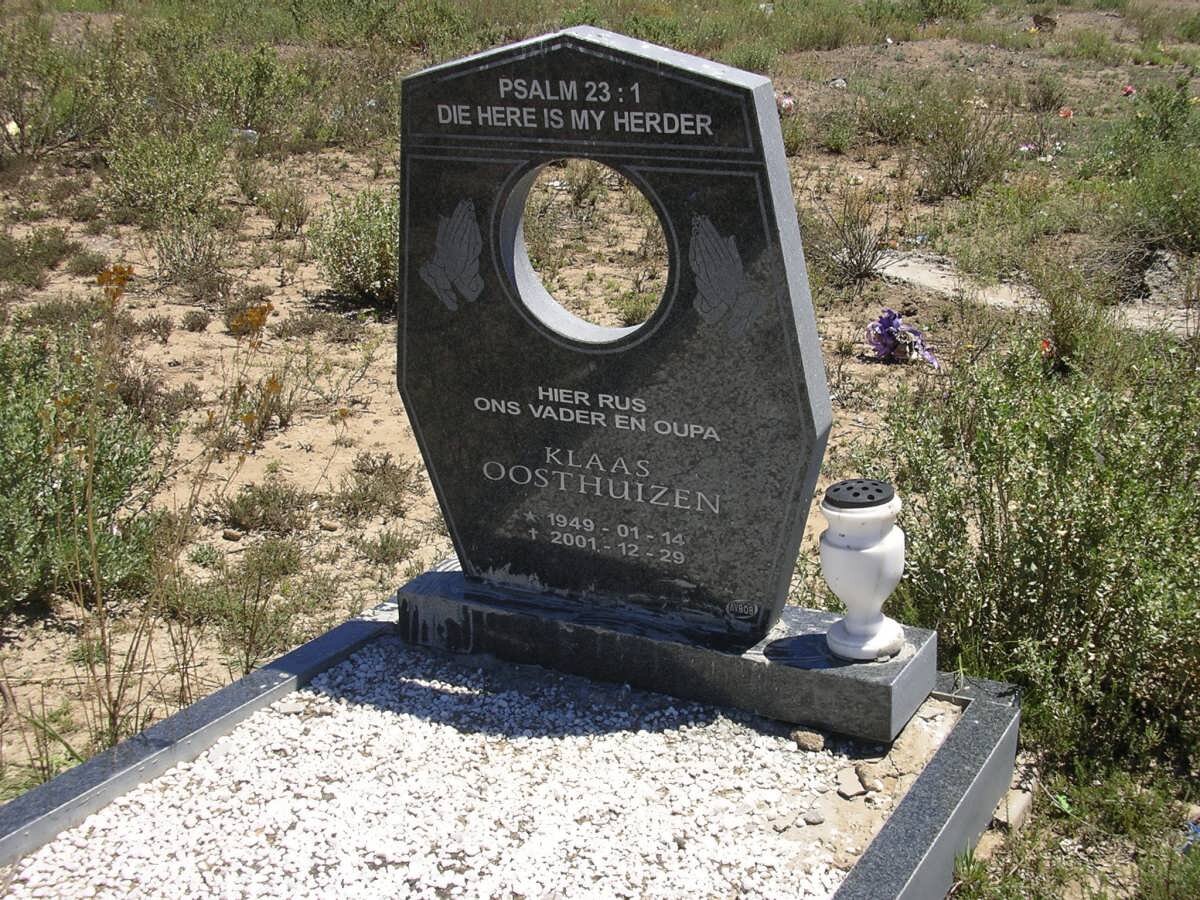 OOSTHUIZEN Klaas 1949-2001