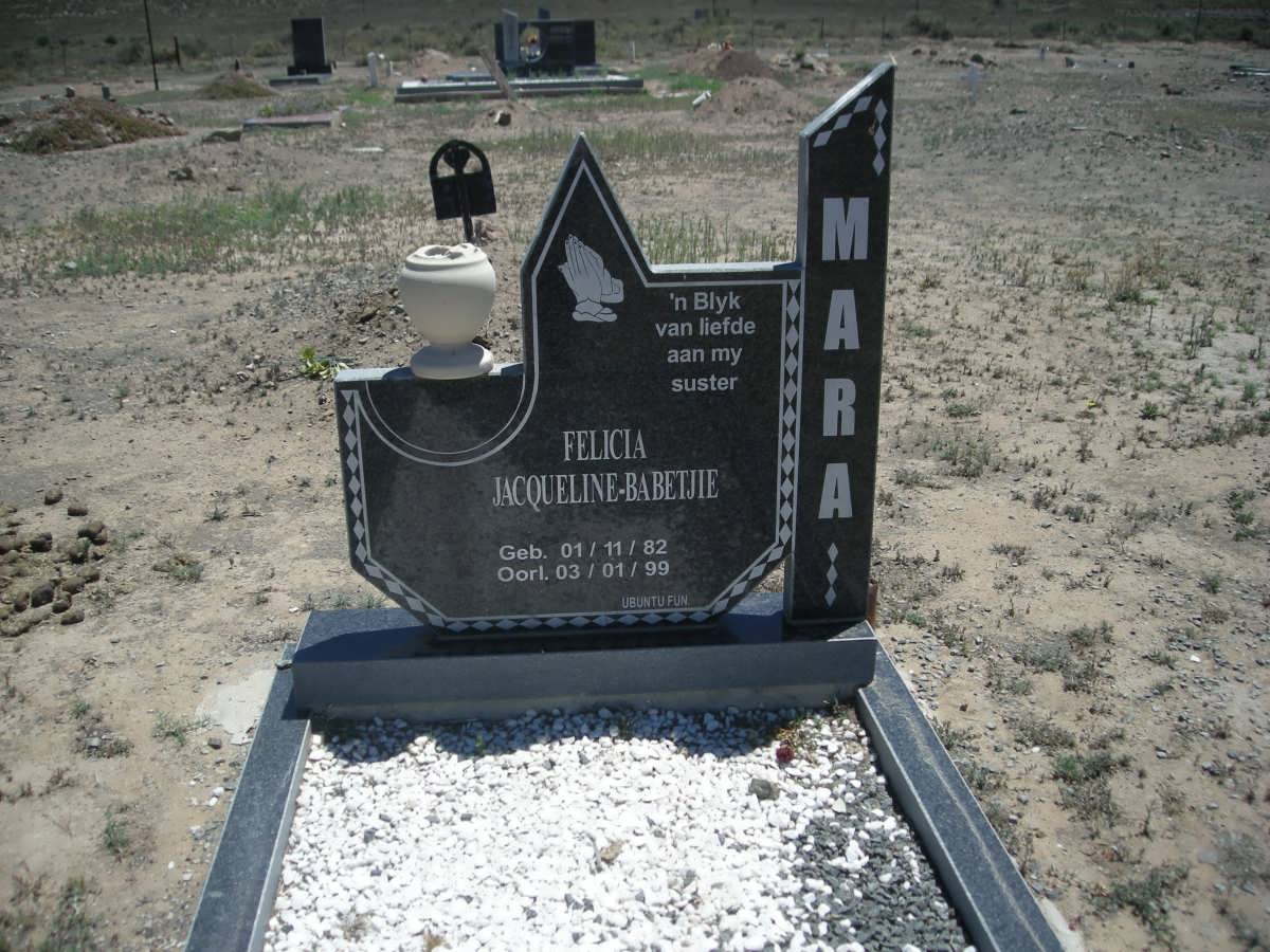 MARA Felicia Jacqueline-Babetjie 1982-1999