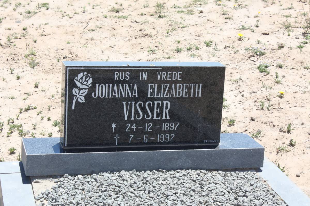 VISSER Johanna Elizabeth 1897-1992