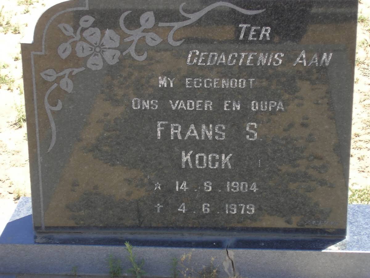 KOCK Frans S. 1904-1979