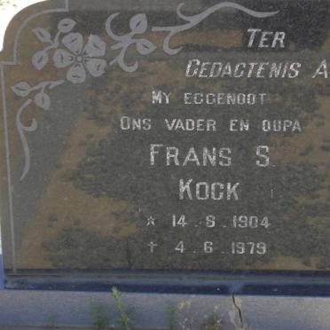 KOCK Frans S. 1904-1979