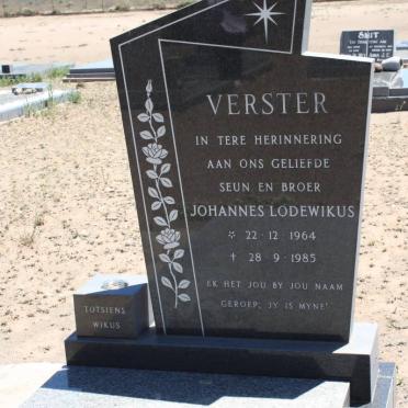 VERSTER Johannes Lodewikus 1964-1985