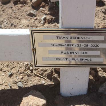 BERENDSE Tiaan 1997-2020