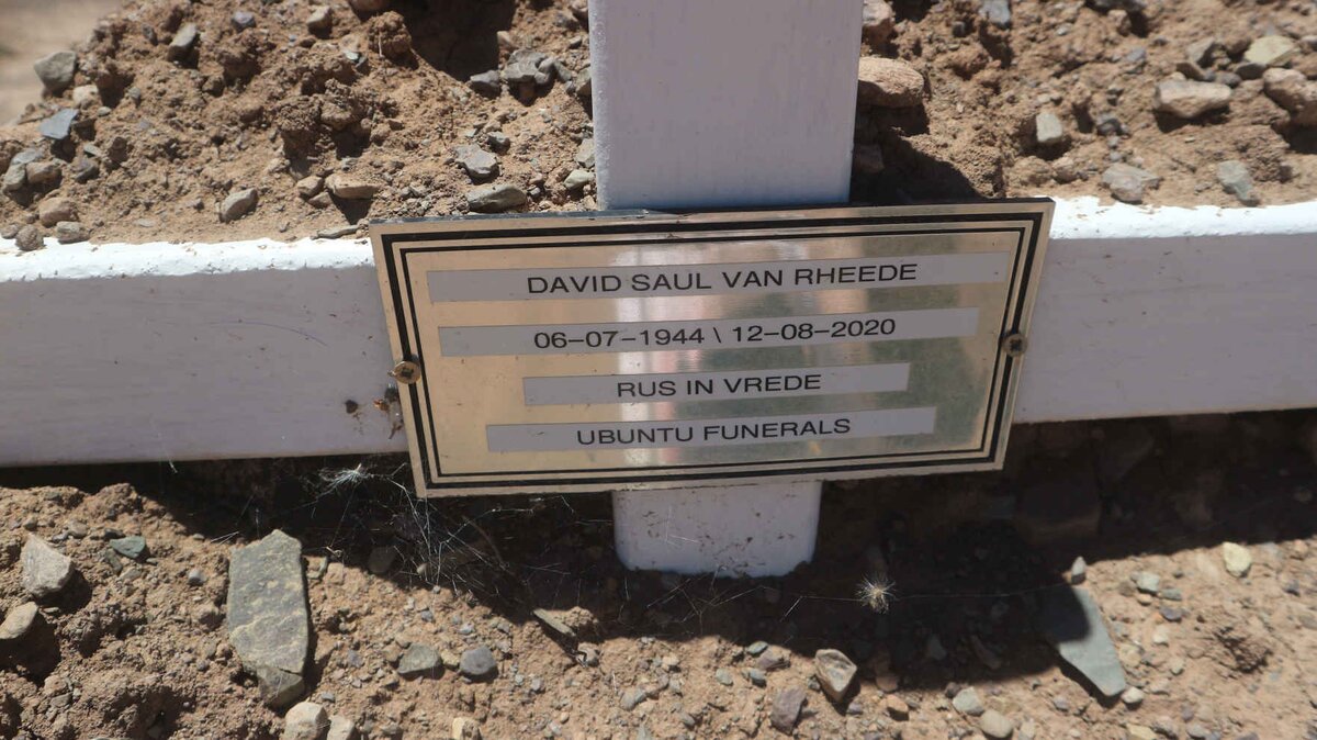 RHEEDE David Saul, van 1944-2020