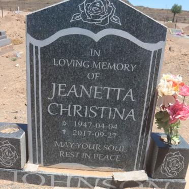 JOHNSON Jeanetta Christina 1947-2017