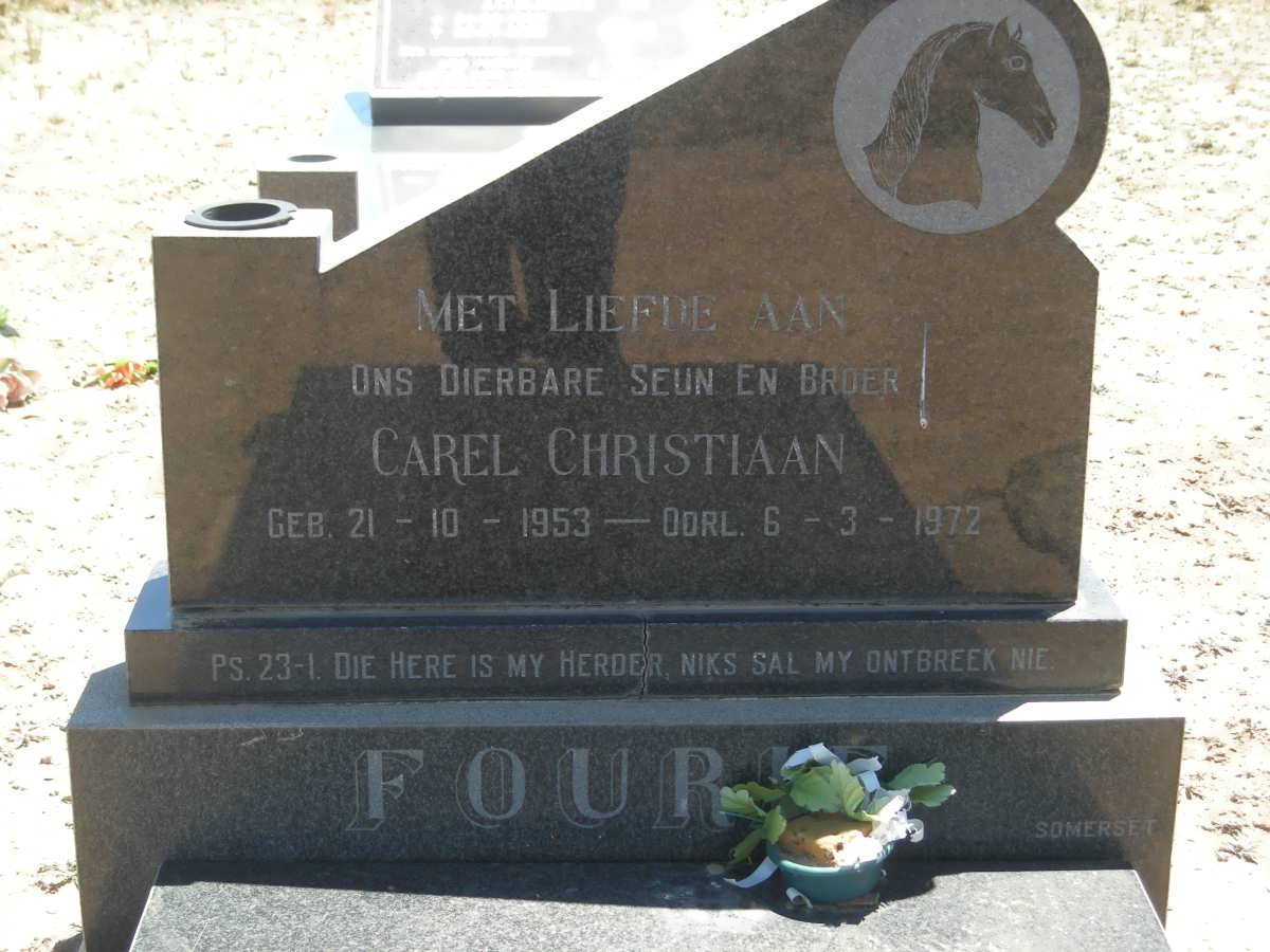 FOURIE Carel Christiaan 1953-1972