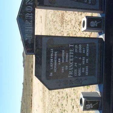 THERON Dan William 1934-1996 &amp; Francette T. 1939-2000 :: THERON Elzanne 1965-1997