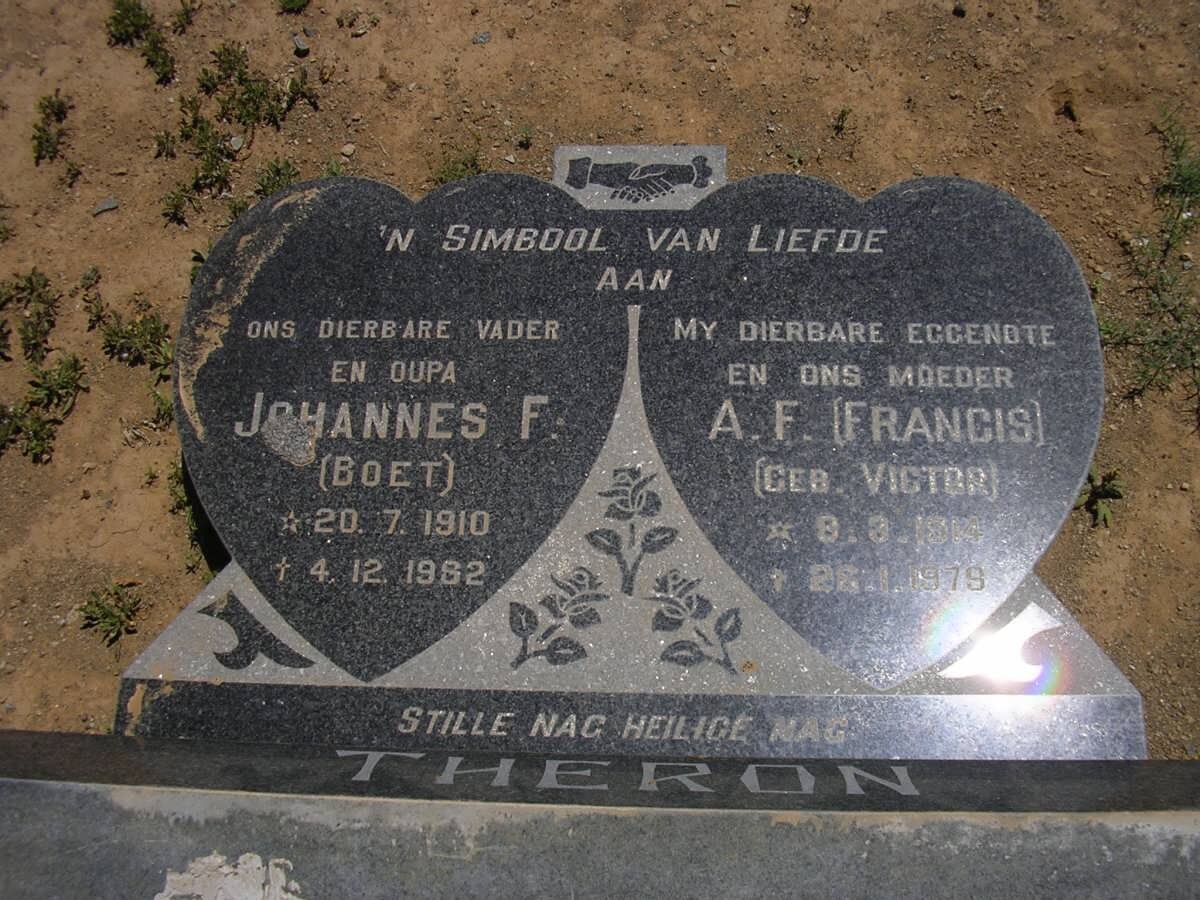 THERON Johannes F. 1910-1982 &amp; A.F. VICTOR 1914-1979