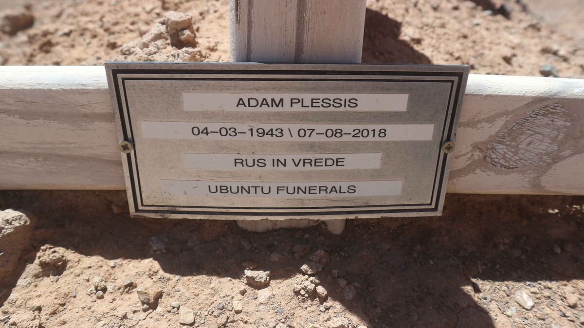 PLESSIS Adam 1943-2018