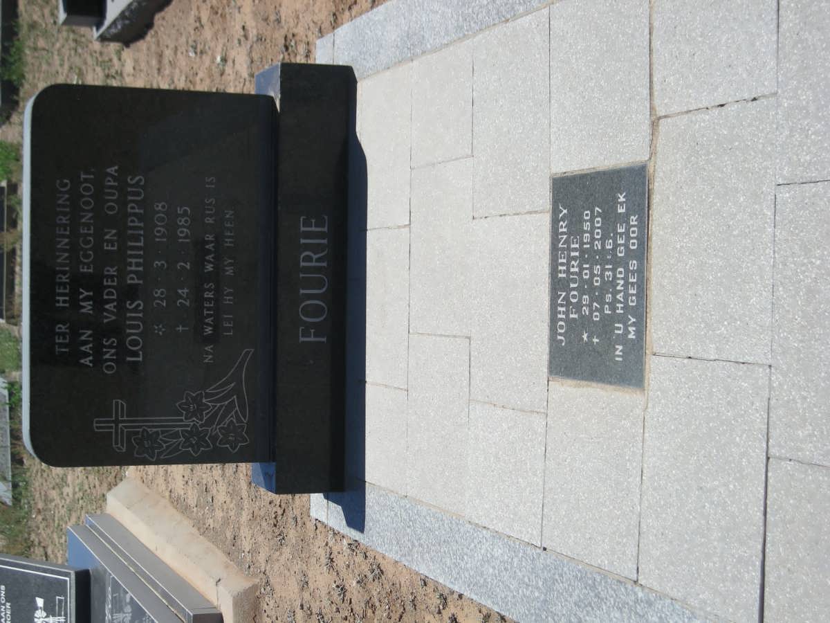 FOURIE Louis Philippus 1908-1985 :: FOURIE John Henry 1950-2007