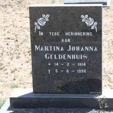 GELDENHUIS Martina Johanna 1914-1996