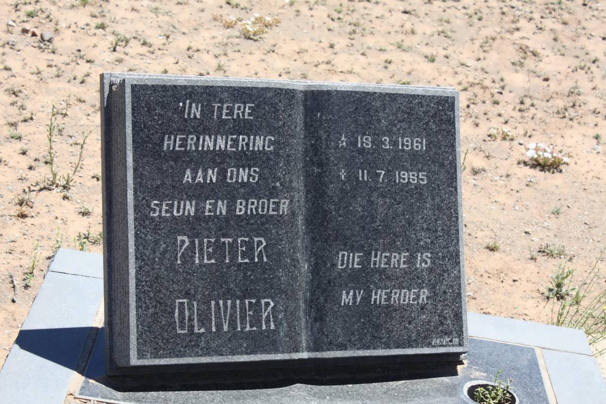 OLIVIER Pieter 1961-1985