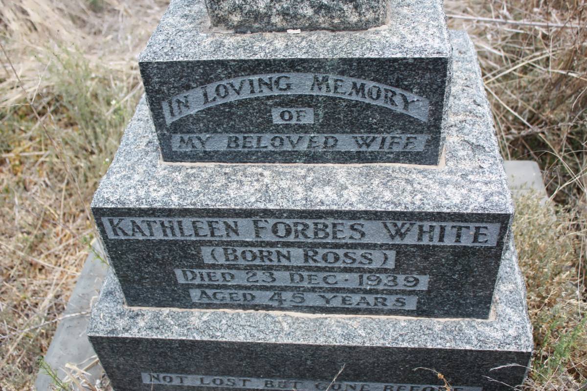WHITE Kathleen Forbes nee ROSS -1939