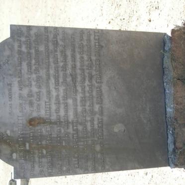 BARTLETT John Henry 1874-1877 :: BARTLETT Petronella Margareta 1878-1877 :: BARTLETT Ellen 1878-1879