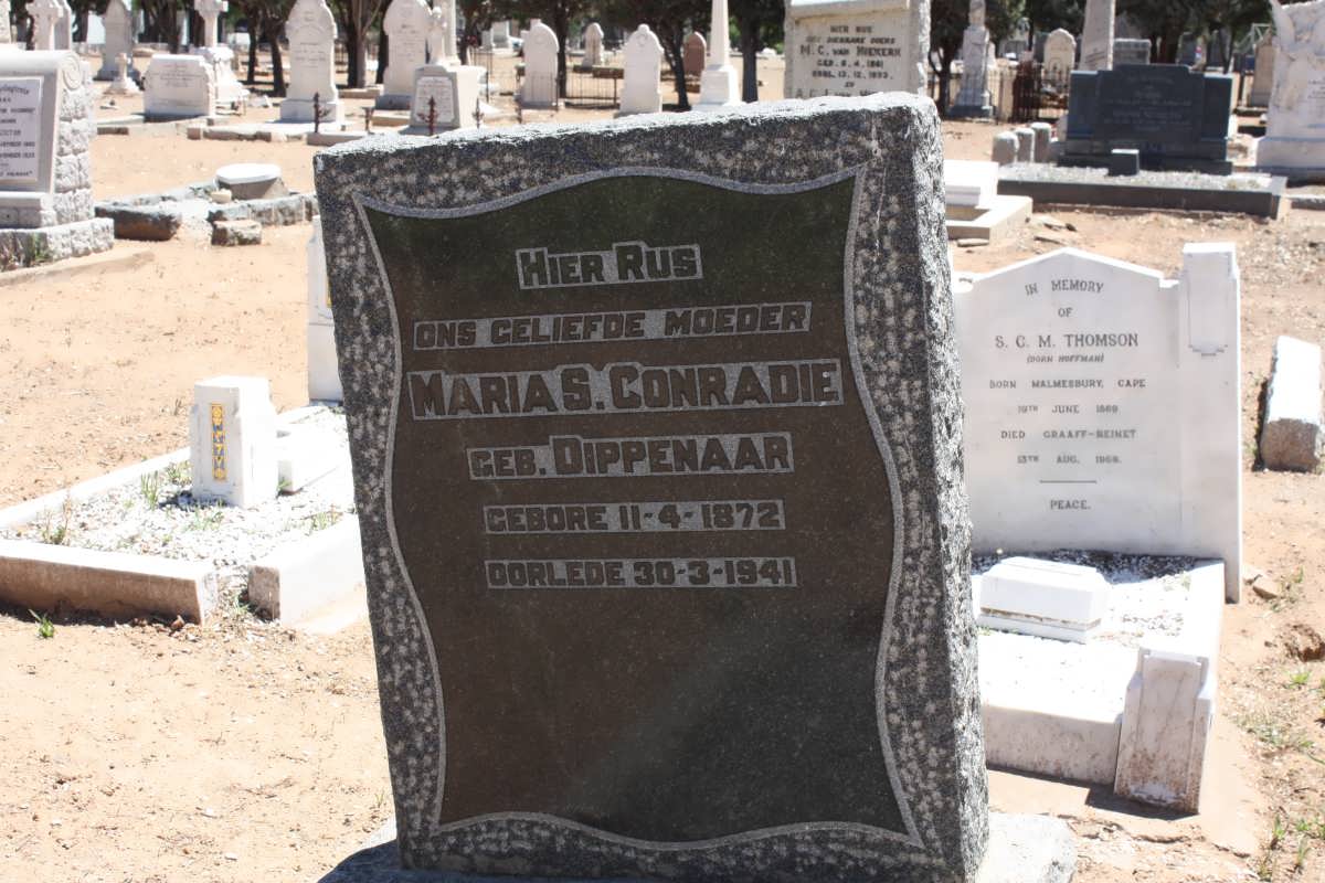CONRADIE Maria S. nee DIPPENAAR 1872-1941