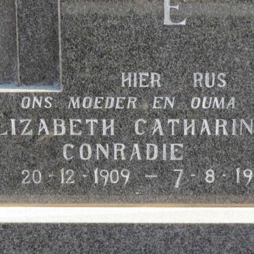 CONRADIE Elizabeth Catharina 1909-1982